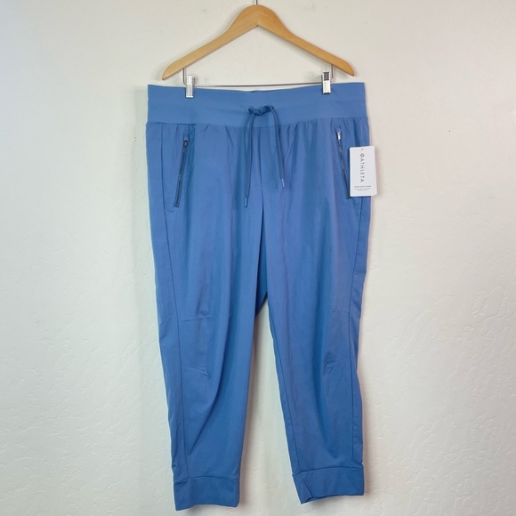 ATHLETA Trekkie North Plus Size Jogger Pants in Cottage Blue Size 18 NEW - Picture 2 of 16